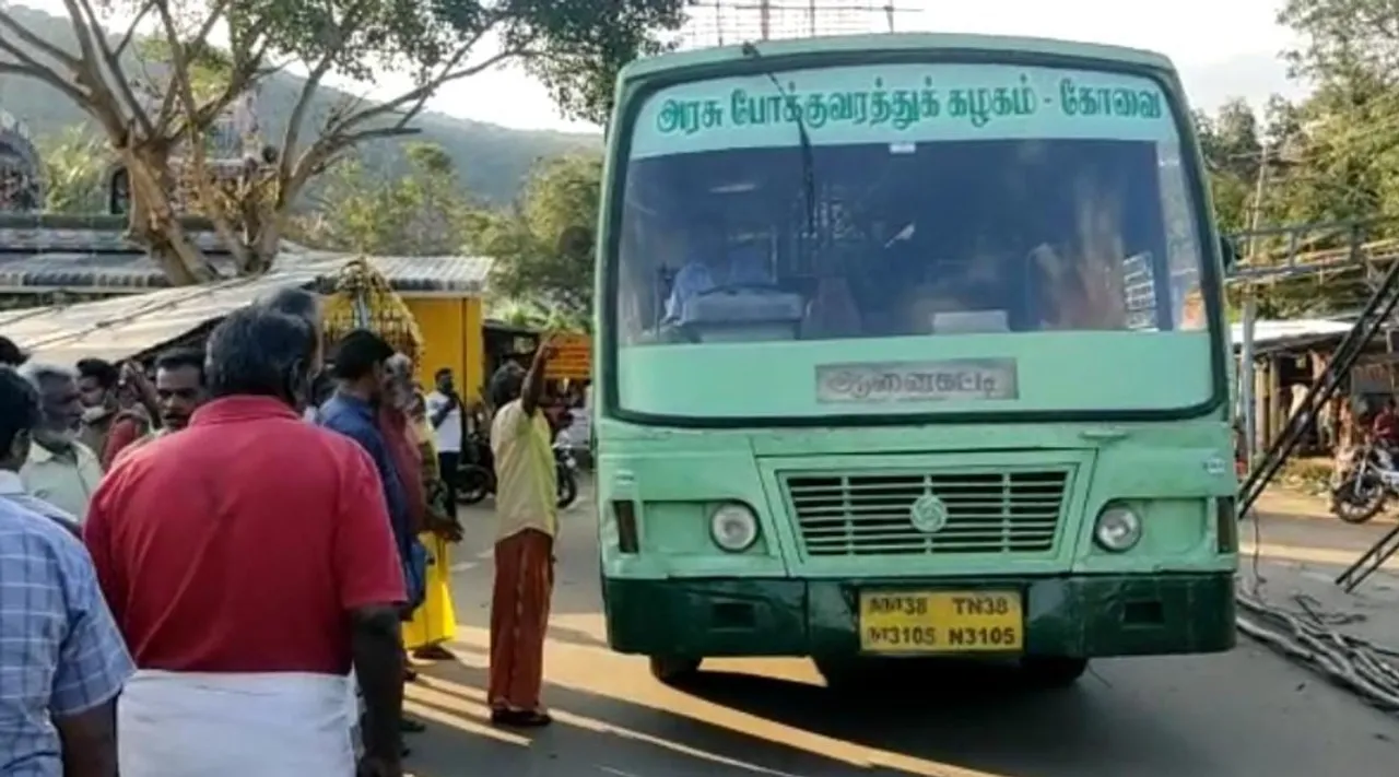 coimbatore: tn govt bus accident after accident near Anaikatti Tamil News