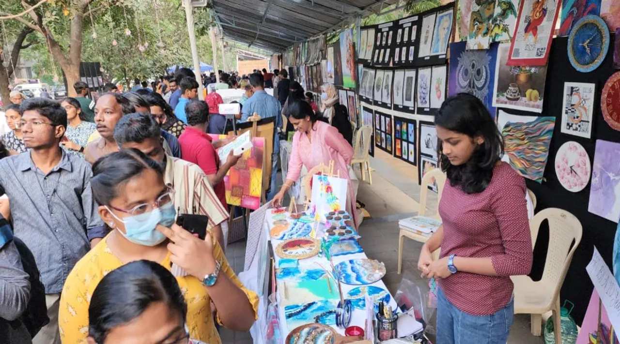 கோயம்புத்தூர் விழா: காட்சிக்கு வந்த கண் கவர் கலைப் படைப்புகள்