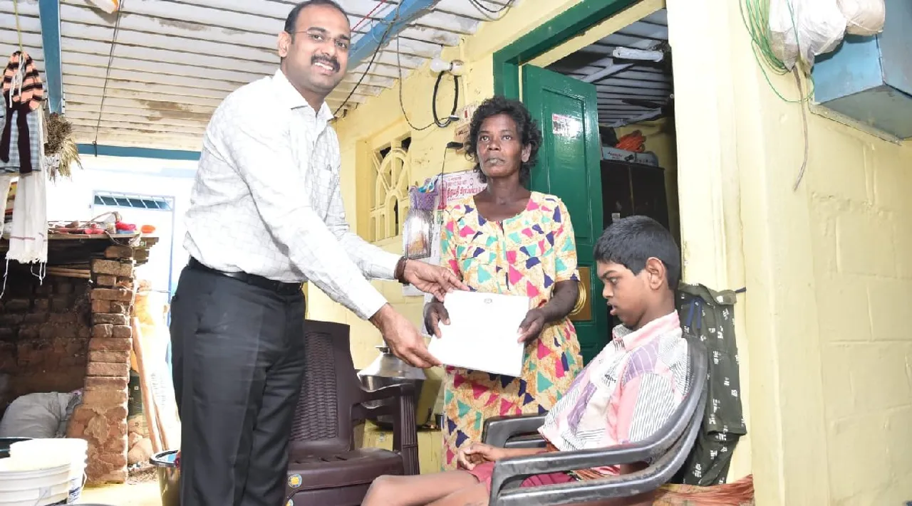 Coimbatore: Collector gave House for destitute woman with differently-abled son