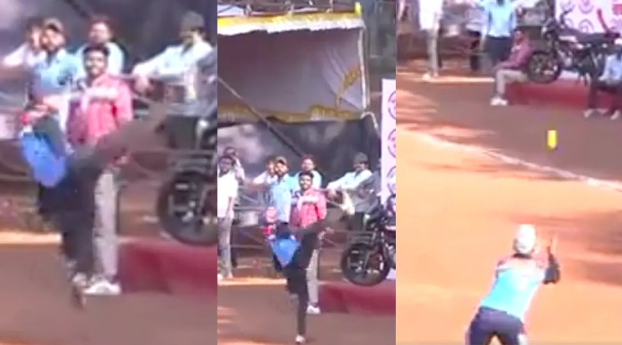 Cricket video Tamil News: “bicycle kick” catch, Kiran Tarlekar