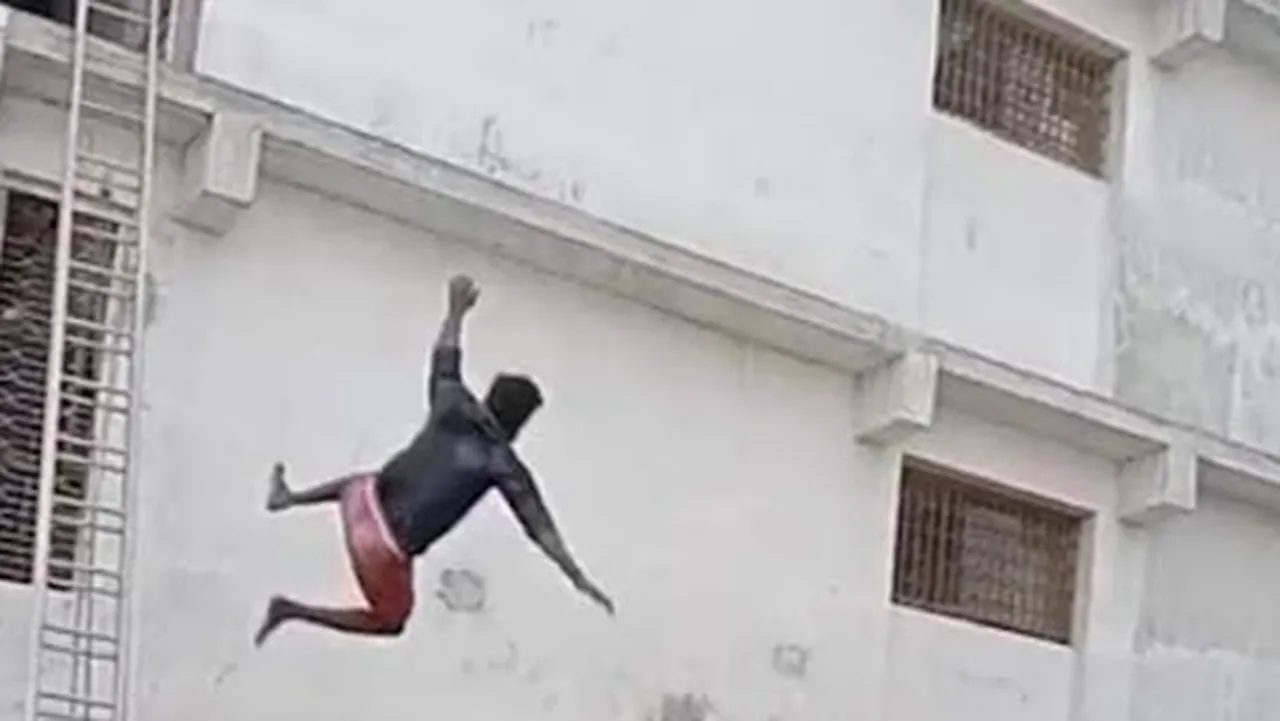 A case of attempted suicide has been registered against a person who jumped from a building in Kanyakumari