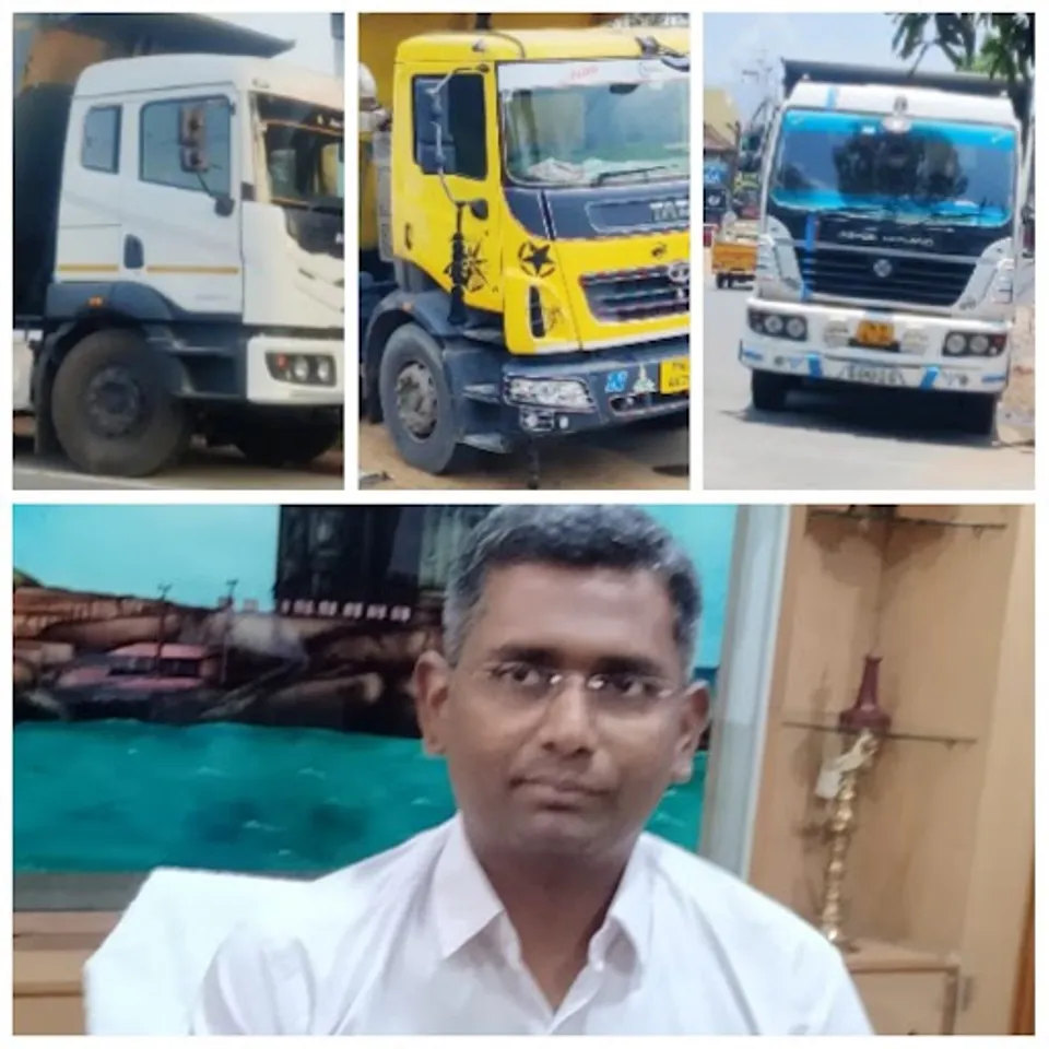 3 trucks carrying mineral resources seized in Kanyakumari