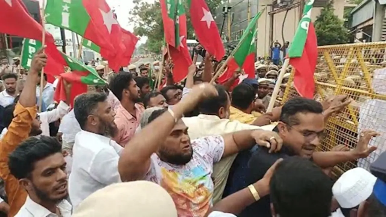 SDPI party held a blockade protest in Coimbatore against the film The Kerala Story