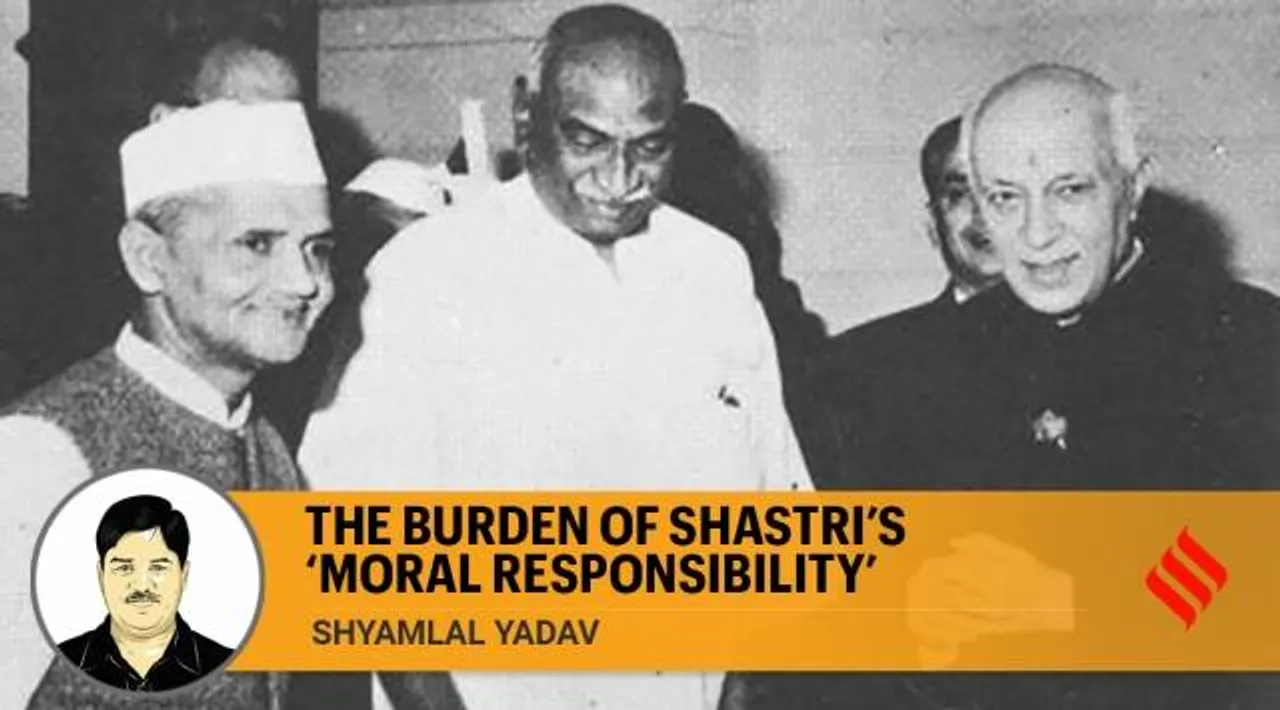 After every railway tragedy the burden of Shastris moral responsibility