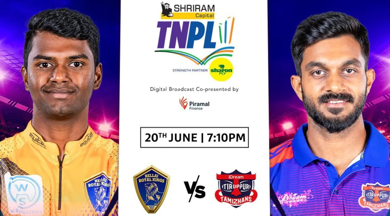 Nellai Royal Kings vs IDream Tiruppur Tamizhans, 10th Match