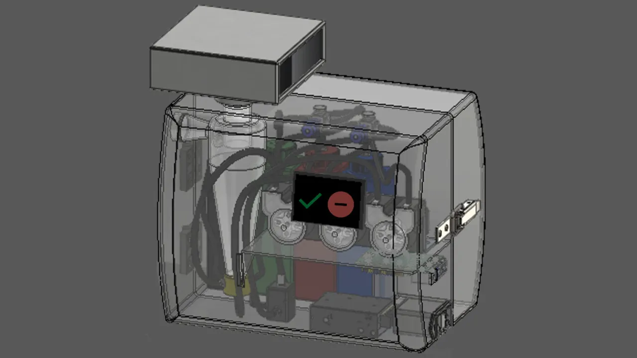 A coronavirus detector (3D design)