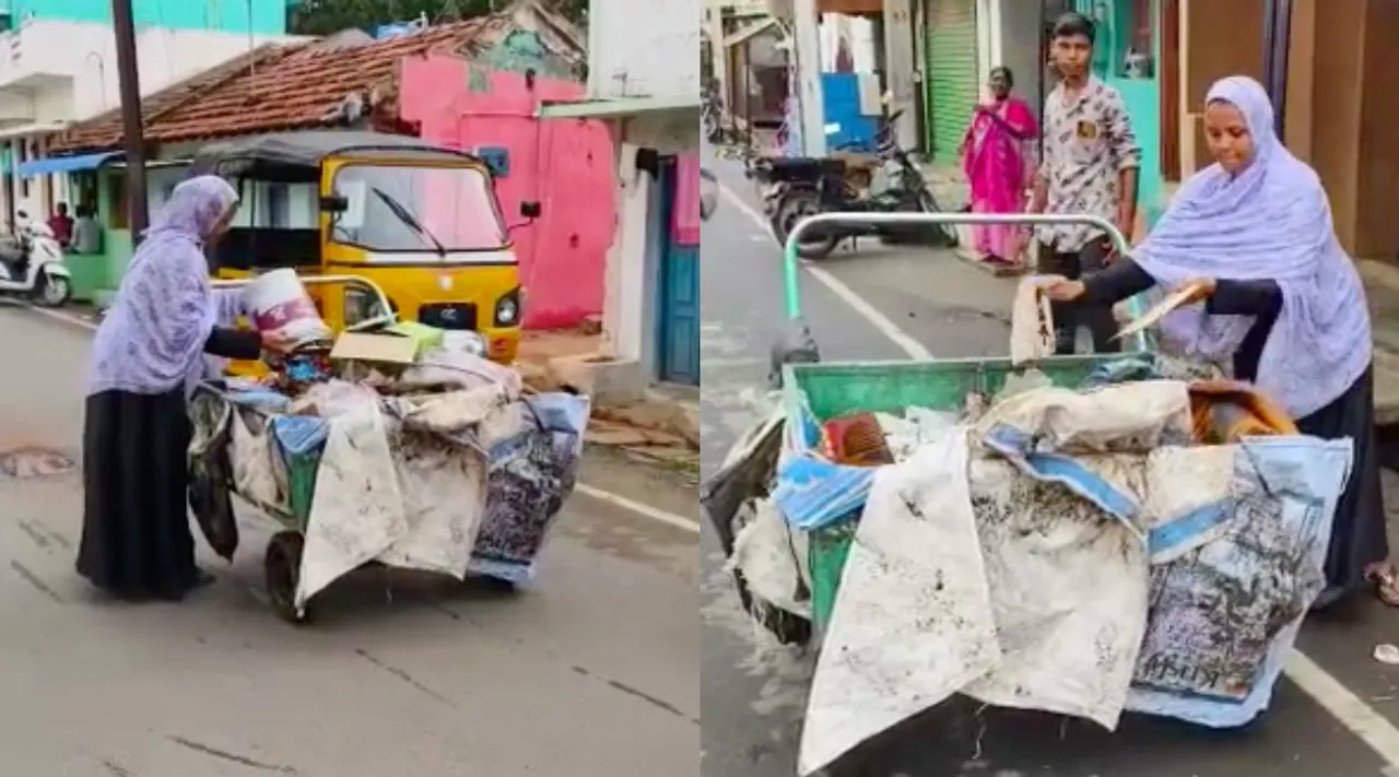 Coimbatore: mettupalayam DMK councillor JAMRUTH BEGUM Collects garbage Tamil News