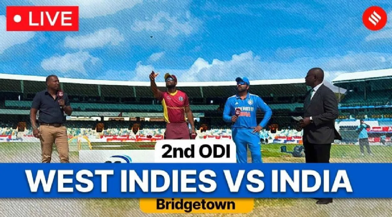 India vs West Indies Live Score, 2nd ODI in tamil