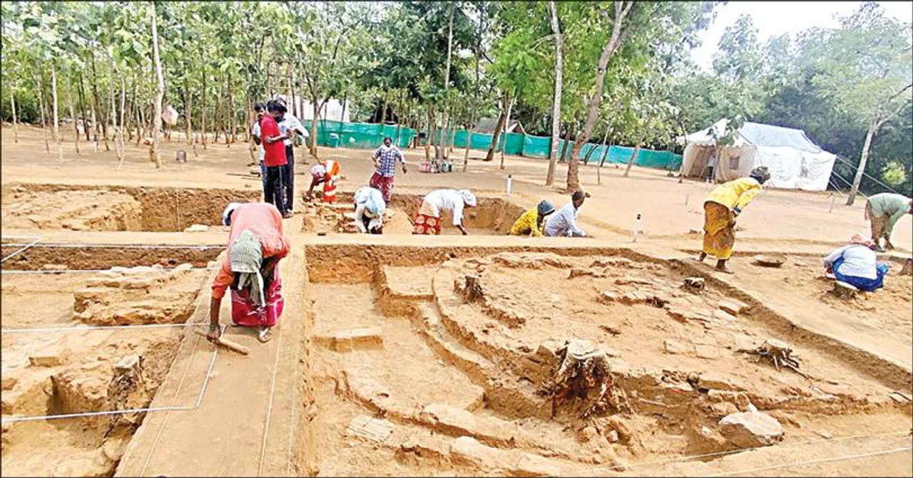 Pudukkottai: Porpanaikottai excavation circle wall found Tamil News