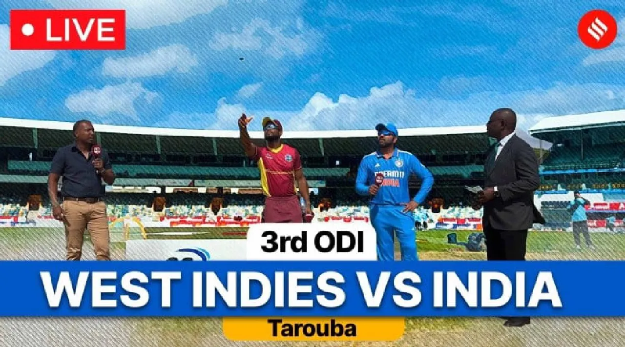 India vs West Indies 3rd ODI Live Score in tamil