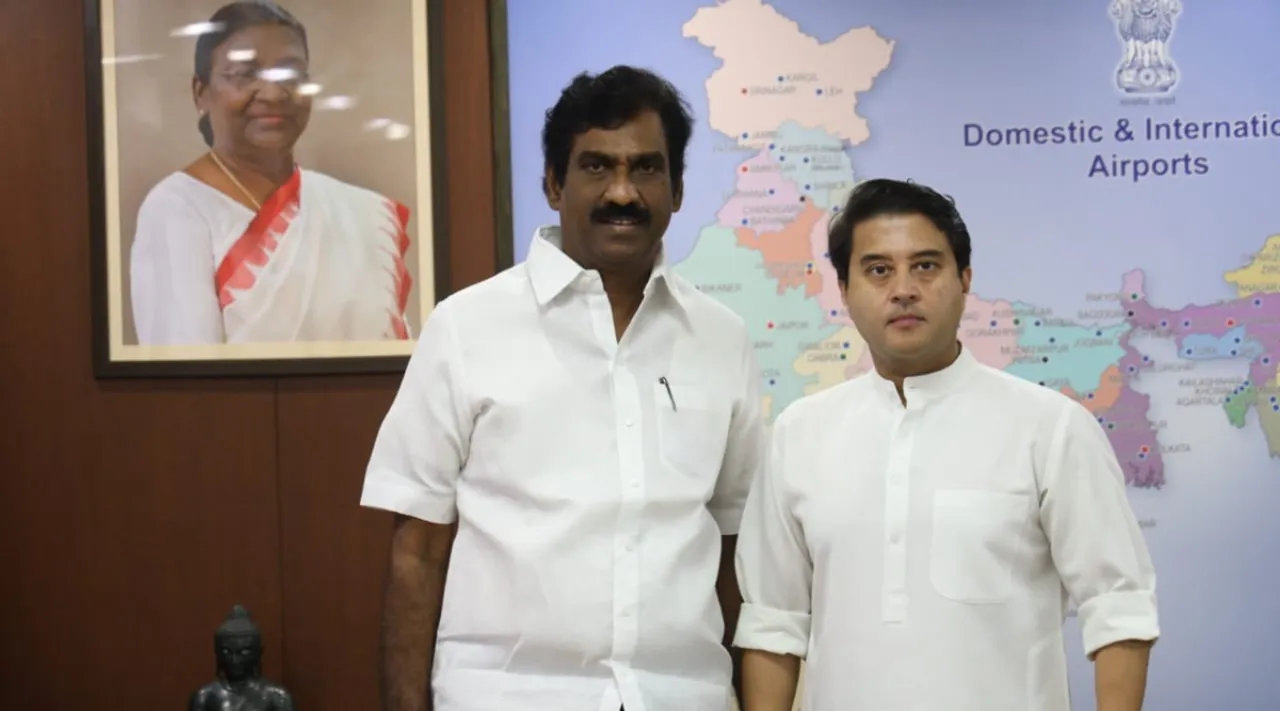Parandur airport: DMK MP Girirajan Petition  Aviation Minister Jyotiraditya Scindia Tamil News