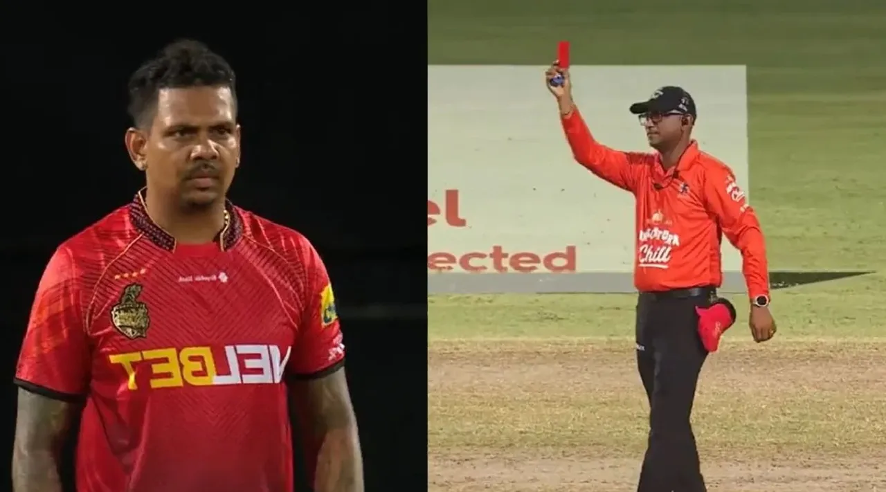 Watch video: Sunil Narine slow-overs red card Tamil News