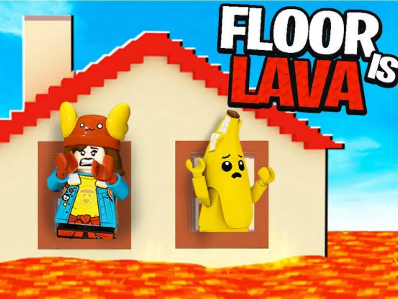 LEGO Fortnite Block Floor is Lava