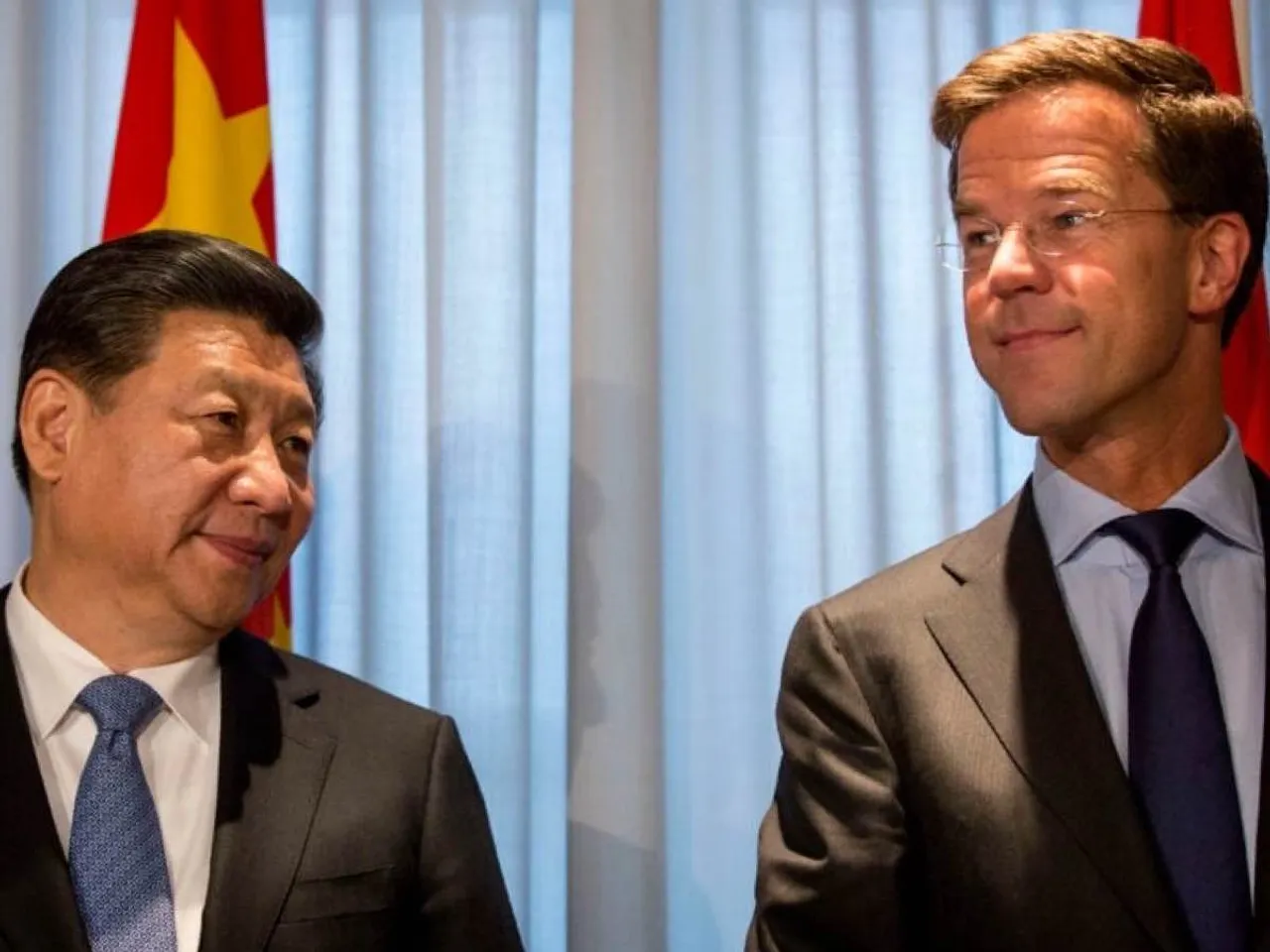 Chinese Prez Xi Jinping and Dutch PM Mark Rutte together during their latest meet 