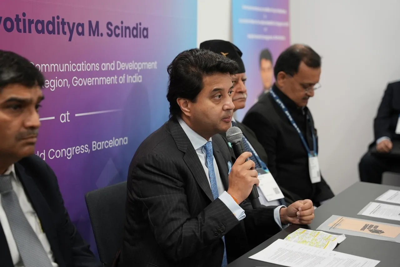 Jyotiraditya Scindia Puts Spotlight on IMC 2025 at MWC Barcelona