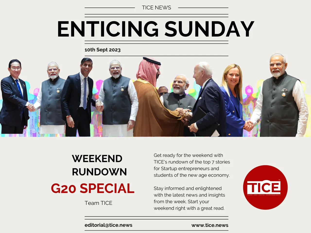 Enticing Sunday: G20 Special
