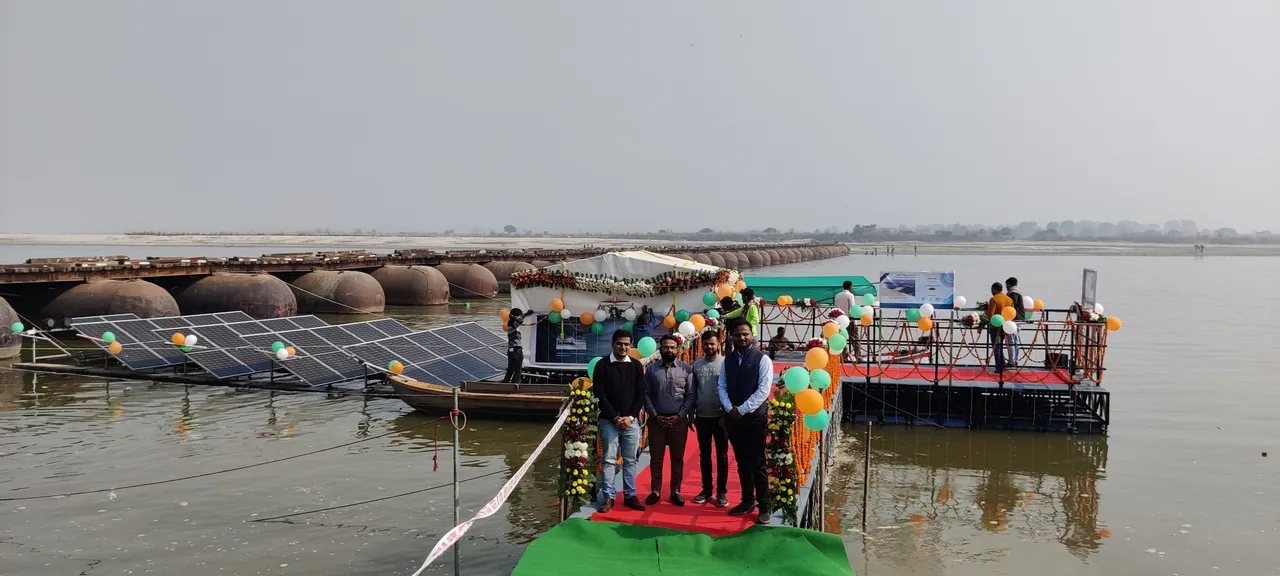IIT Kanpur startup launches i-Ghat, floating solar grid at UP's Kaushambi