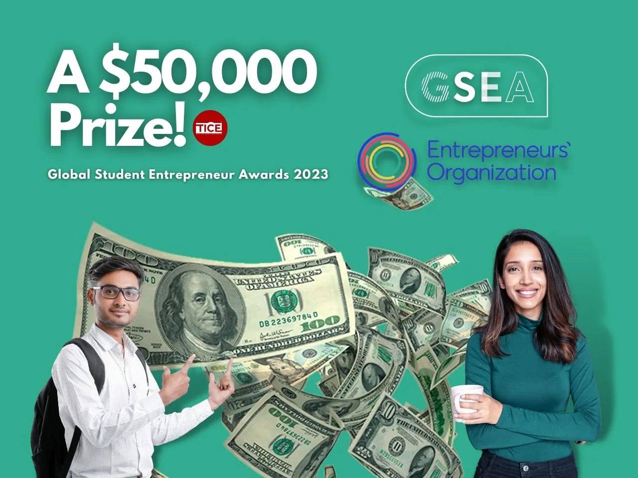 Hey Student Entrepreneurs! Get Global Recognition & $50,000 Prize!