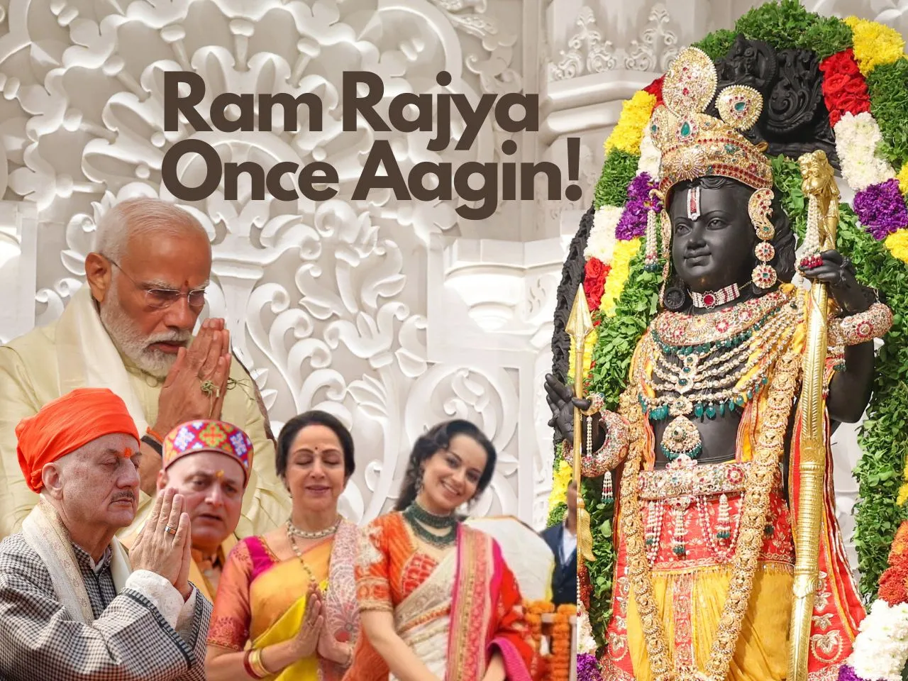 Ram Mandir Pran Pratishtha Pics of Celebs & Ram Lalla From Ayodhya!