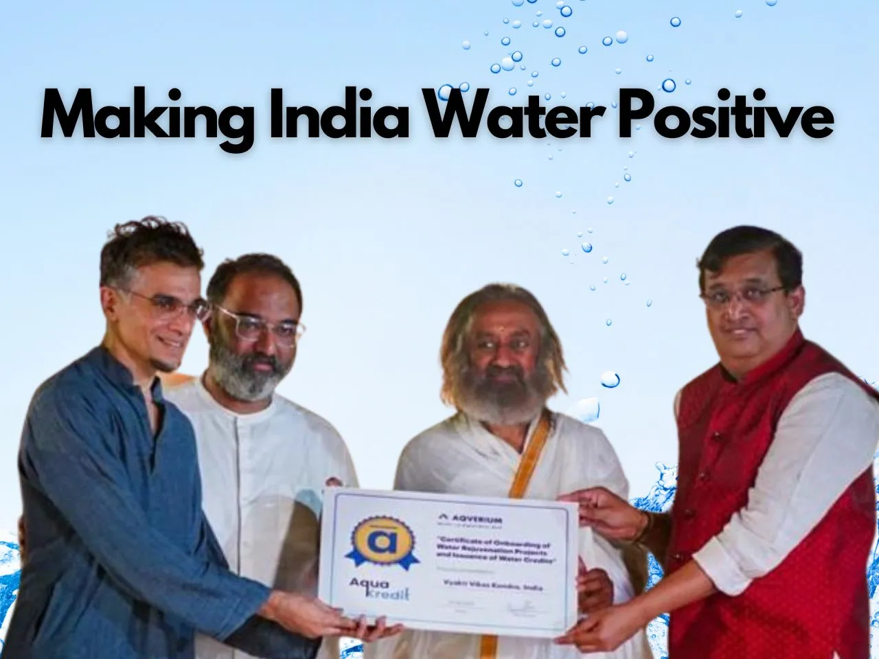 Art of Living & AquaKredits Partners To Make India Water Positive