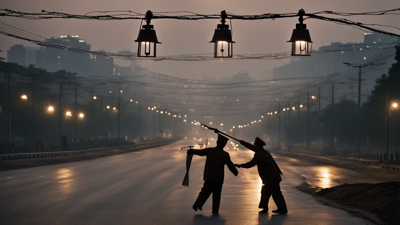 North Korea Removes Street Lamps Along Inter-Korean Roads