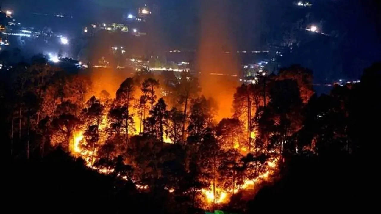 Forest Fire Reaches High Court Colony in Nainital, Uttarakhand; Army and Forest Department Called In