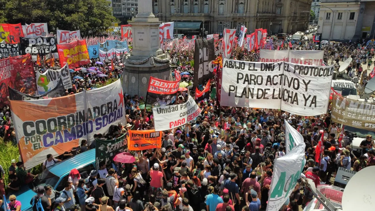 Over 15,000 layoffs spark protests in Buenos Aires against President Javier Milei's administration.