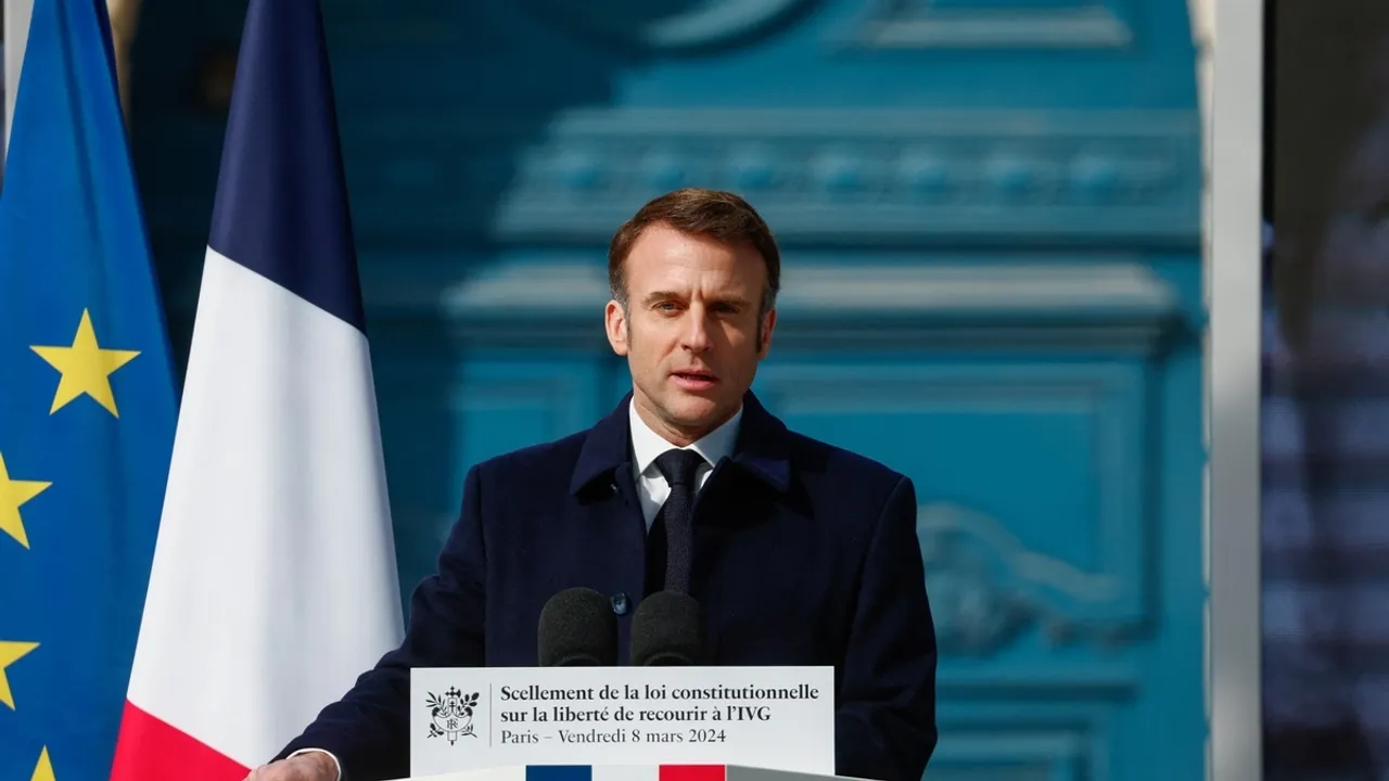 Macron Calls for Abortion Rights in EU Charter Amid Controversy