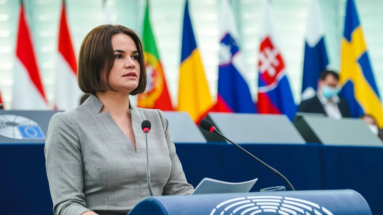 Sviatlana Tsikhanouskaya Calls for European Support for Democratic Belarus at EU Summit