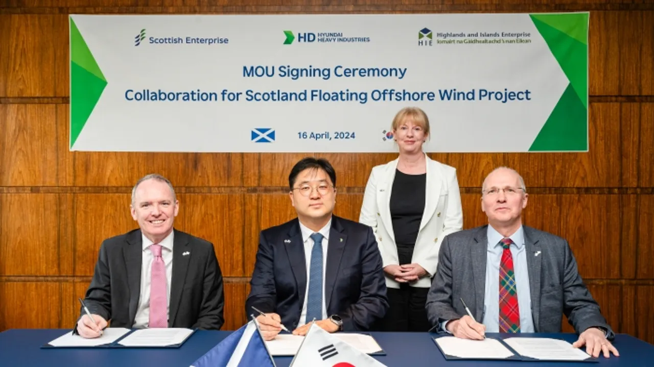 Hyundai Heavy Industries Partners with Scottish Agencies on Floating Offshore Wind Projects