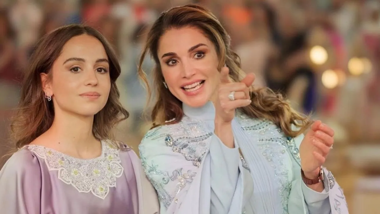 Queen Rania Wears Custom Kaftan by Lebanese Designer Saiid Kobeisy for Royal Wedding