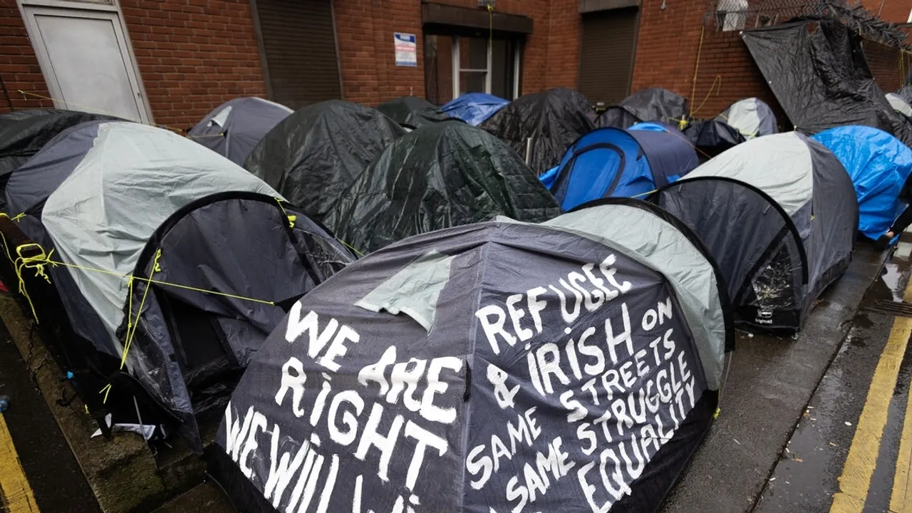 Irish Police Dismantle Tent City Housing Asylum Seekers Amid Protests