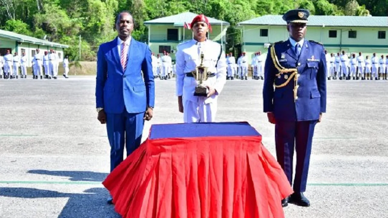 Trinidad and Tobago National Security Minister Addresses New Defence Force Recruits