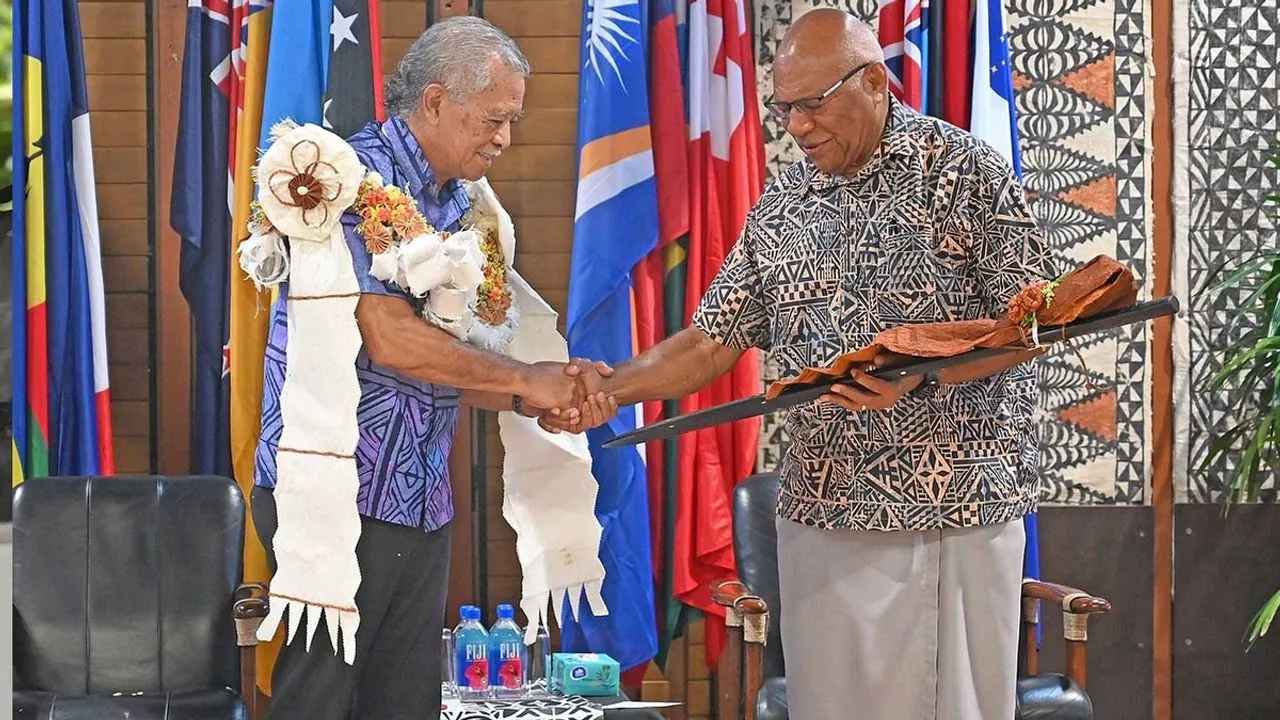 Fiji Prime Minister Bids Farewell to Pacific Islands Forum Leader Henry Puna