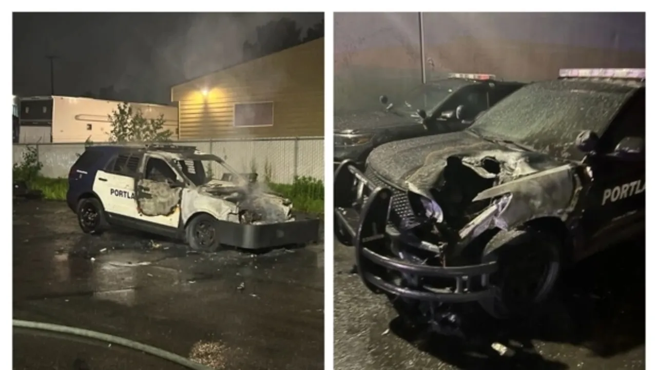 Arsonist Torches 15 Police Vehicles at Portland Training Facility