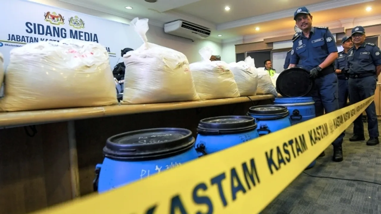 Penang Customs Seizes 30kg of Meth Hidden in Tea Packages