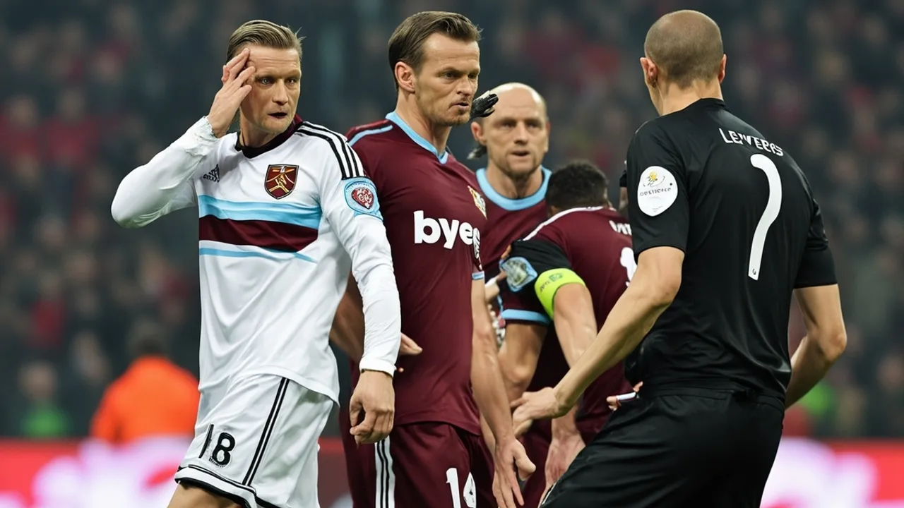 West Ham Striker Criticizes Referee After Europa League Exit to Bayer Leverkusen