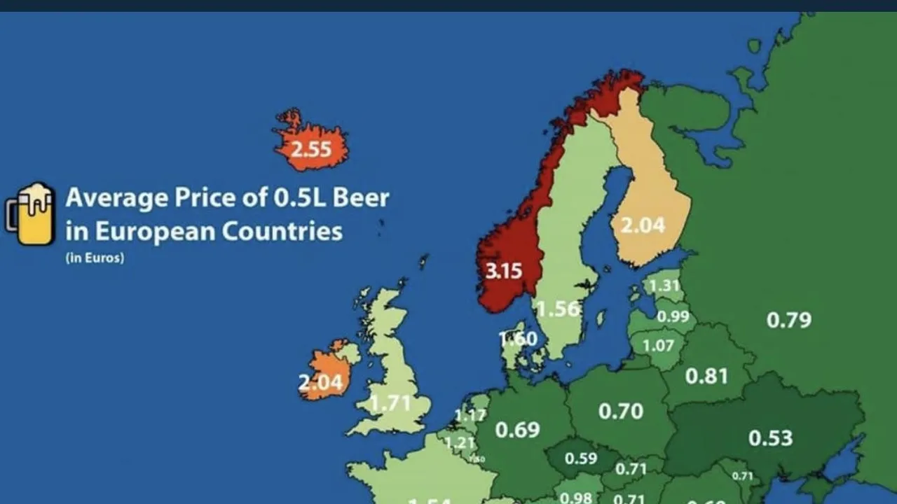 Geneva Tops List of European Cities with Cheapest Beer Prices