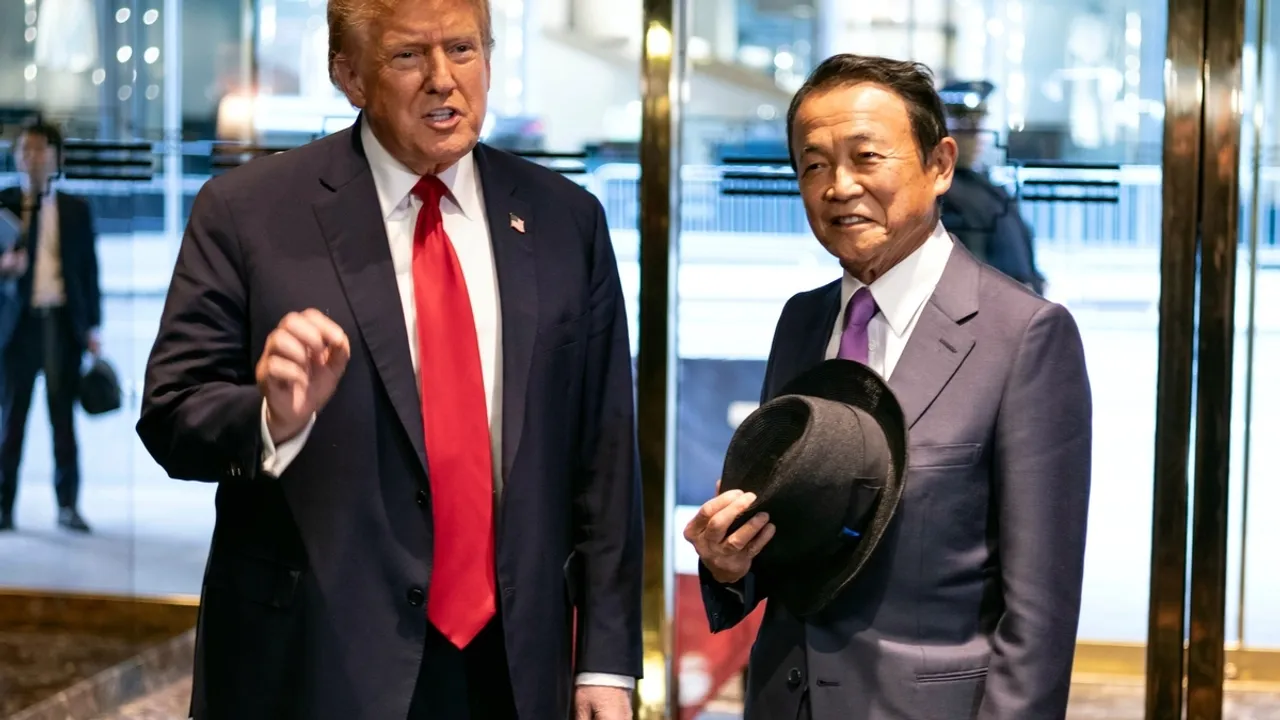 Donald Trump Meets with Former Japanese PM Taro Aso, Discusses Weak Yen Concerns