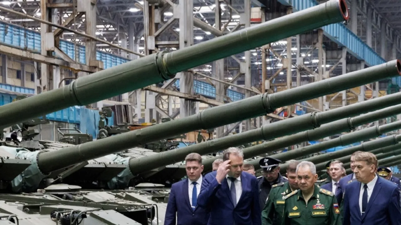 Russian Defense Minister Inspects Tank Factory, Orders Increased Production