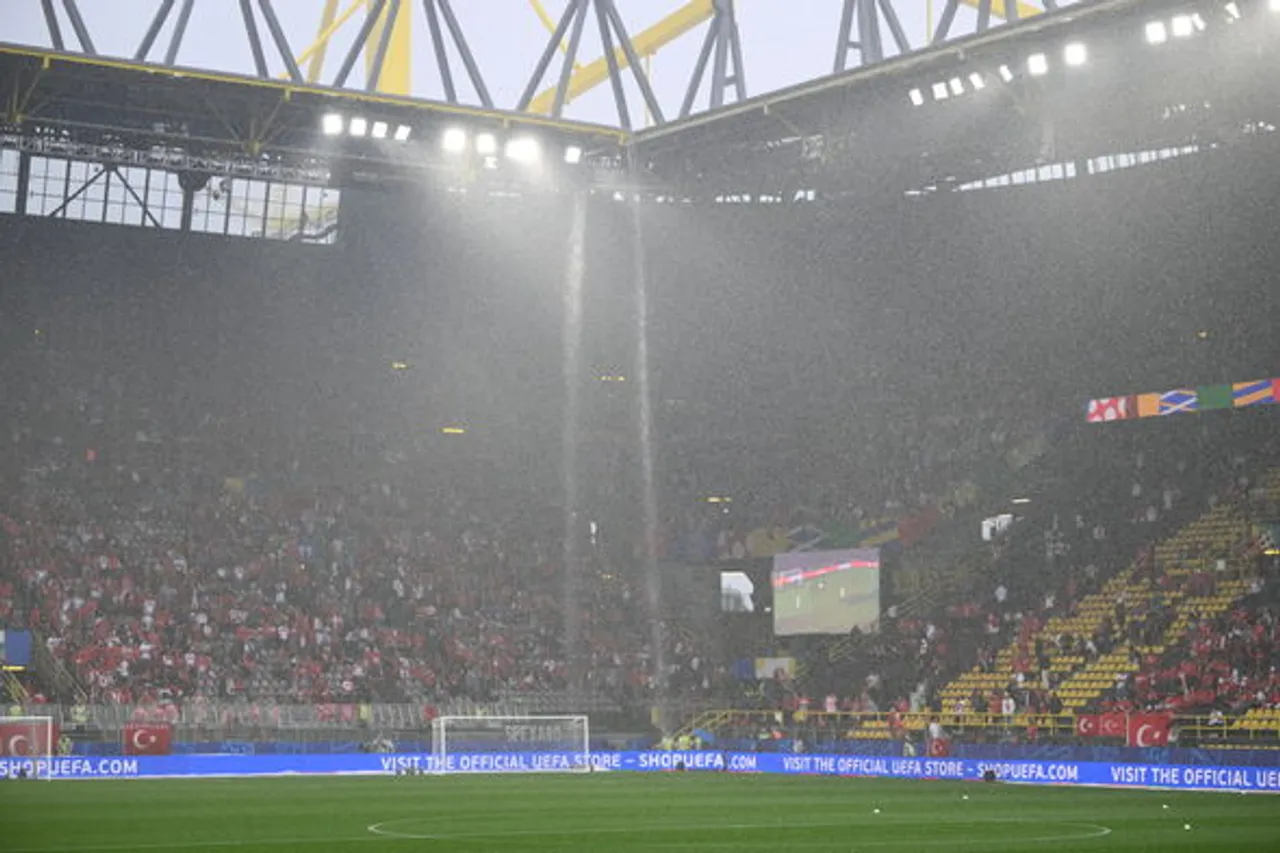 Fighting broke out between fans of Turkey and Georgia inside Dortmund’s Westfalenstadion ahead of the teams’ Euro 2024 match. 