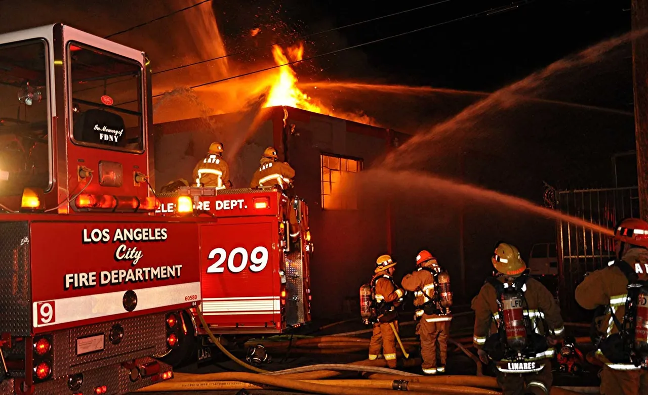 The LAFD battled a house fire in Koreatown.