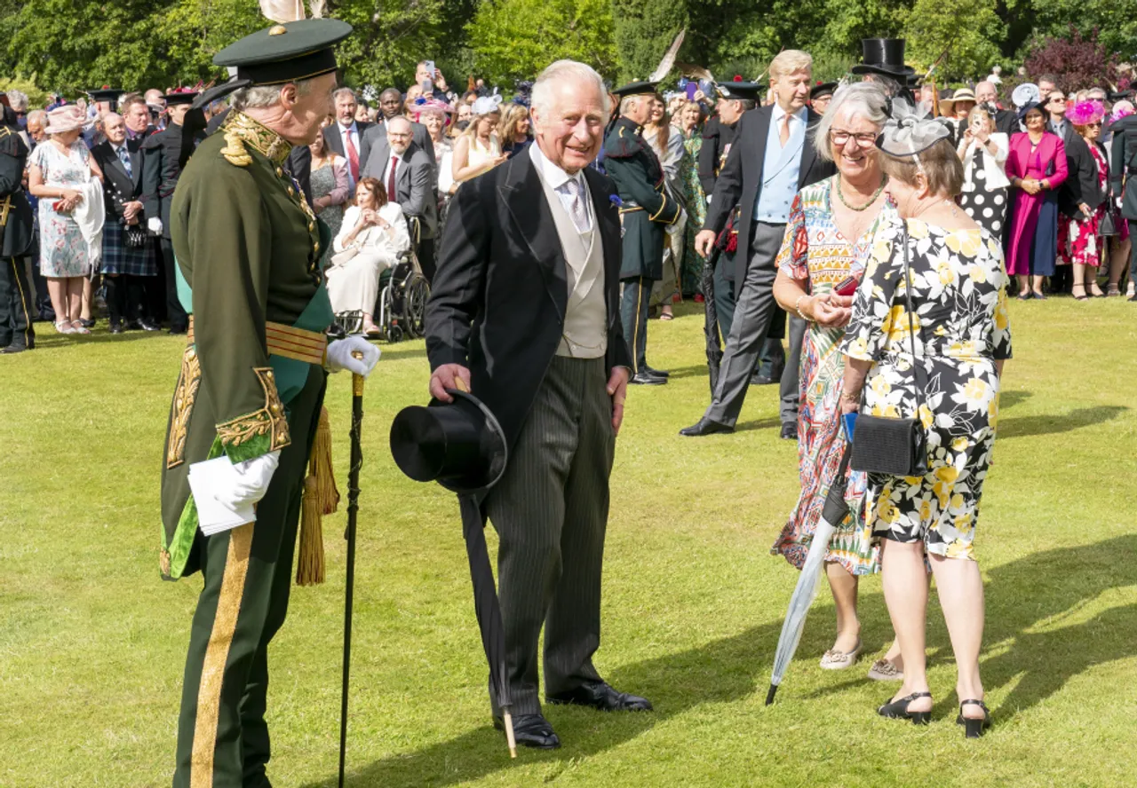 King Charles and Queen Camilla welcomed about 8,000 visitors at the Palace of Holyrood House marking a celebration of Scottish heritage.