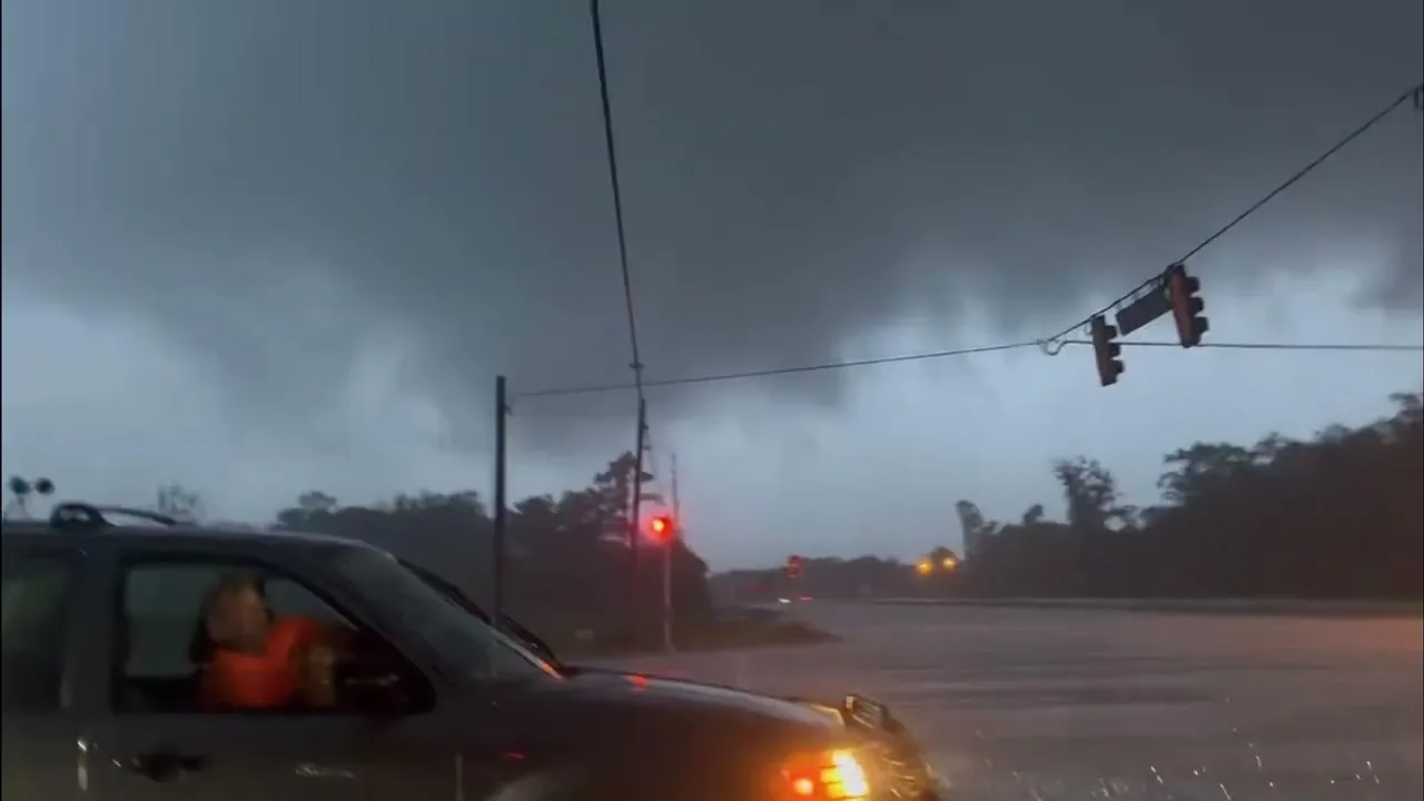 Tornado Captured on Video Moving Across Valdosta, Georgia Amid Severe Weather Warnings