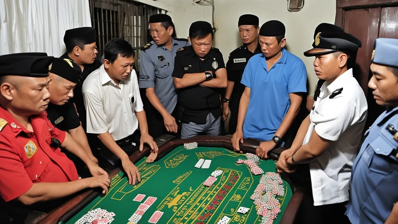 11 Arrested in Raid on Illegal Gambling Den in Brunei's Tutong District
