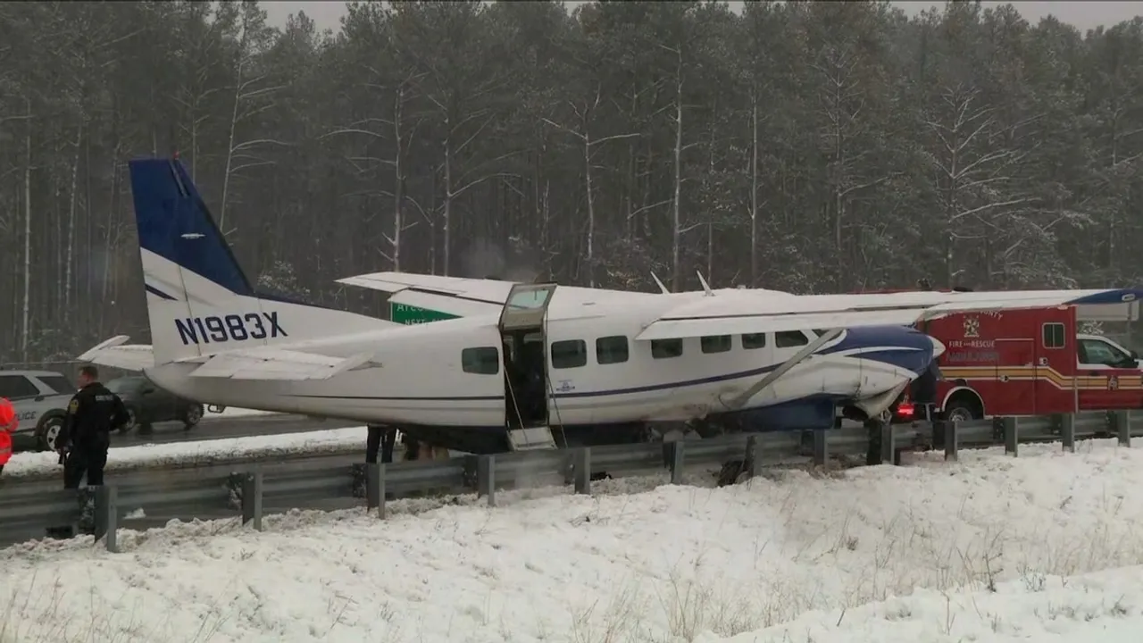 Cessna Makes Emergency Landing on Virginia Highway, No Injuries Reported