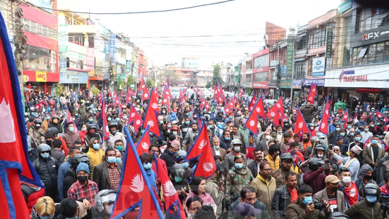 Cooperative Victims in Nepal Rally Against Home Minister, Demanding Action on Fraud