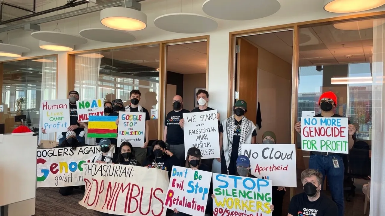Google Employees Stage Sit-In Protests Over $1.2 Billion Contract with Israeli Government