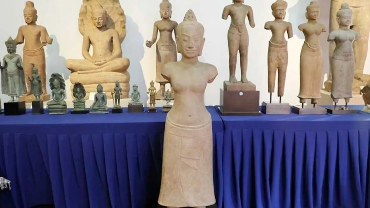 US Returns 27 Looted Khmer Artifacts Worth $2.4 Million to Cambodia