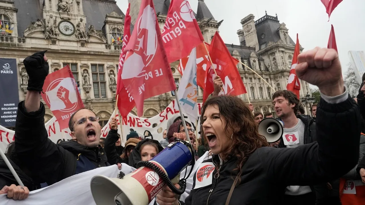 Thousands Protest Across Europe and Asia on May Day 2024